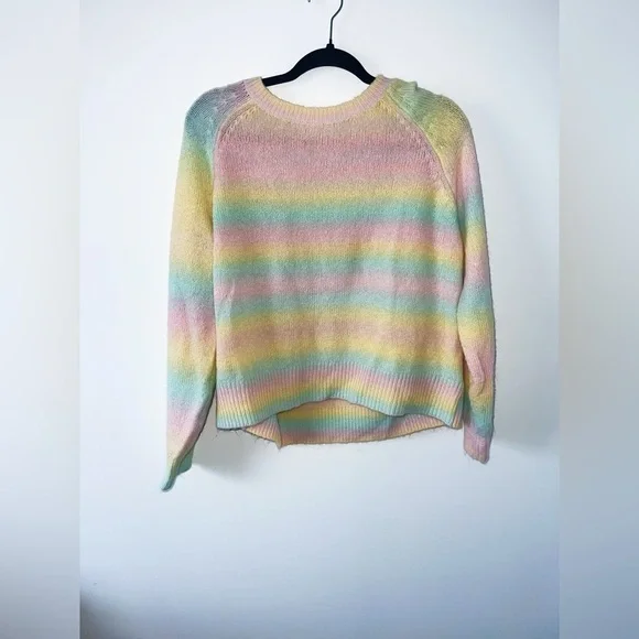 BB Dakota Multicolor Long Sleeve Striped Crew Pullover Sweater - Picture 4 of 6